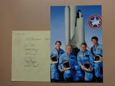 Shuttle Mission STS-5 - komplette Crew