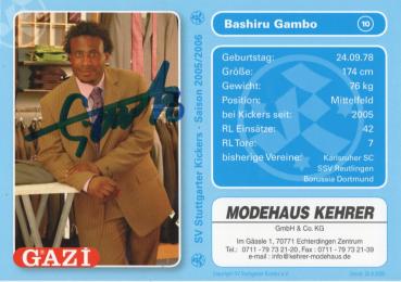 Gambo, Bashiru - Stuttgarter Kickers (2005/06)