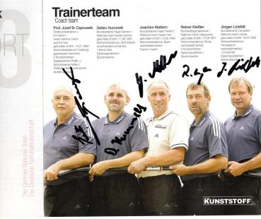 Kanurennsport - Programmheft mit 27 Unterschriften