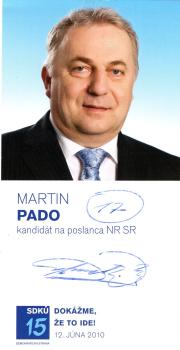 Pado, Martin - slowakischer Politiker