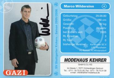 Wildersinn, Marco - Stuttgarter Kickers (2005/06)