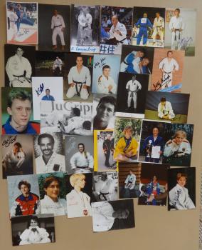 Judo Konvolut - 34 Autogramme