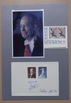 Franz Josef II - Fürst von und zu Liechtenstein + Ehefrau Gina