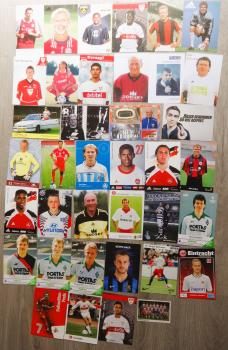 Fußball National - 35 unsignierte Autogrammkarte
