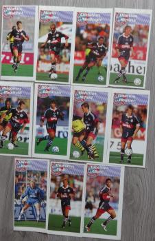 Bayern München (1997/98) - 11 unsignierte Aufkleber