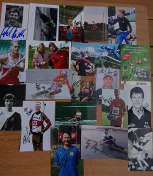 Sport allgemein - Konvolut - 50 signierte Fotos