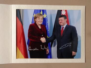 Abdullah II. bin ibn Hussein (König von Jordanein) & Angela Merkel