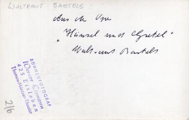 Bartels, Waltraut - Opernsängerin