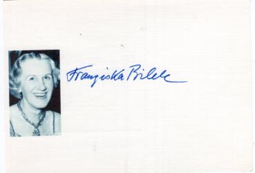 Bilek, Franziska (1906-1991) Zeichnerin, Karikaturistin und Schriftstellerin