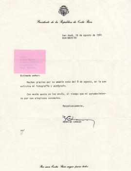 Carazo Odio, Rodrigo - ehem. Staatspräsident von Costa Rica
