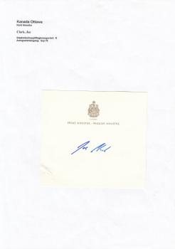 Clrk, Joe - ehem. Premierminister von Kanada
