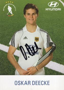 Deecke, Oskar - Nationaltrikot