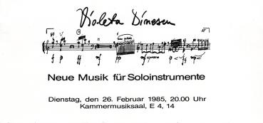 Dinescu (RO), Violeta - Pianistin und Komponistin