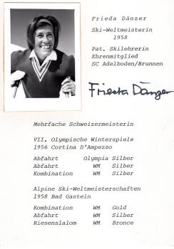 Dänzer (†/SWZ), Frieda - Olympia Silber 1956