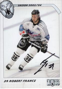 Francz, Robert - Frankfurt Lions (2003/04)