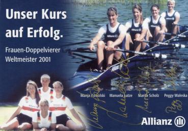 Frauen-Doppelvierer - Weltmeister 2001