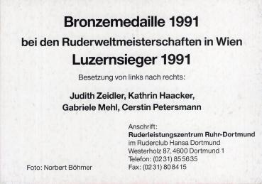 Frauen-Vierer - WM Bronze 1991