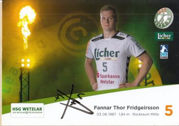 Fridgeirsson, Fannar Thor - HSG Wetzlar