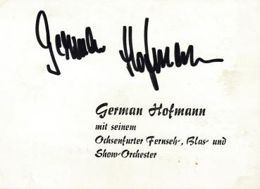 Hofmann, German