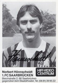 Hönnscheidt, Norbert - 1.FC Saarbrücken (1983/84)
