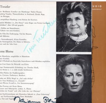 Söhnker (†) Hans & Böckmann, Gerd & Treutler (†), Toni & Blume, Marianne