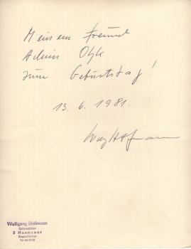 Hofmann (†), Wolfgang