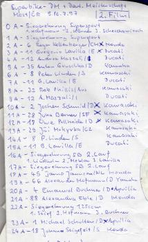 Superbike Most / Tschechien 1997 - 25 Autogramme