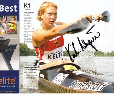 Kanurennsport - Programmheft mit 27 Unterschriften