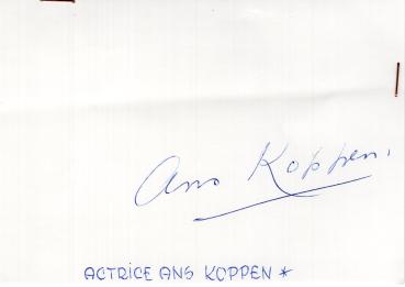 Koppen (†/NL), Ans