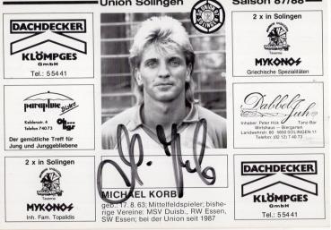 Korb, Michael - Union Solingen (1987/88)