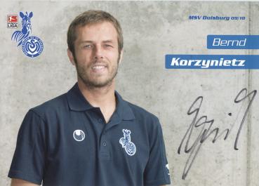 Korzynietz, Bernd - MSV Duisburg (2009/10)
