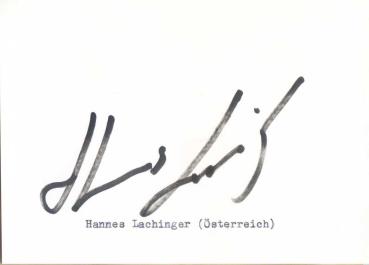 Lachinger (A), Hannes - Formel 3