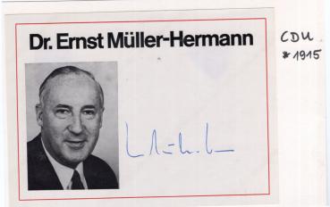 Müller-Hermann (†), Dr. Ernst