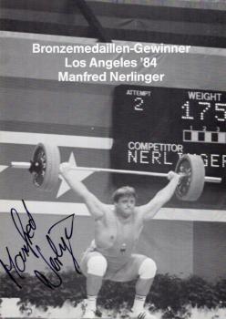 Nerlinger, Manfred - Gewichtheben - Olympia Bronze 1984