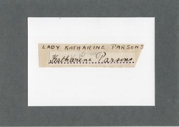 Parsons (1859-1933), Lady Katharine - Mitbegründerin der englischen "Women`s Engineering Society"