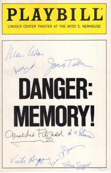 Programmheft (Playbill) - 80er Jahre -  signiert mit 8 Unterschriften