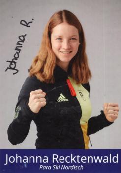 Recktenwald, Johanna - Para Ski