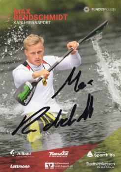 Rendschmidt, Max - Kanu - Olympiasieger 2016