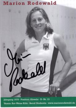 Rodewald, Marion - Nationaltrikot