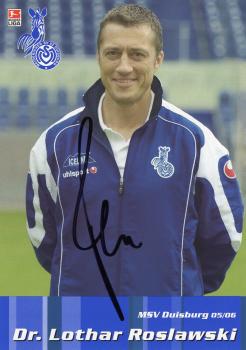 Roslawski, Lothar - MSV Duisburg (2005/06)