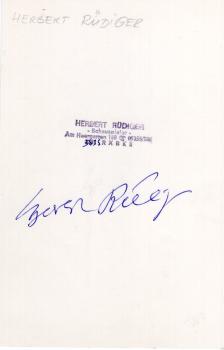 Rüdiger (†), Herbert
