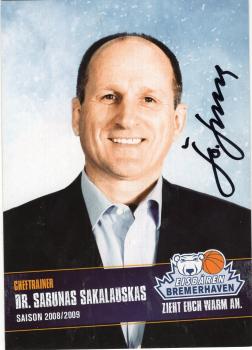 Sakalauskas, Dr. Sarunas - Eisbären Bremerhaven (2008/09)