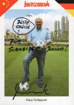 Schlappner, Klaus - Nationaltrainer von China