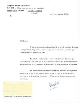 Senghor (+), Leopold Sedar - ehem. Staatspräsident von Senegal