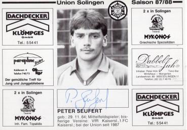 Seufert, Peter - Union Solingen (1987/88)