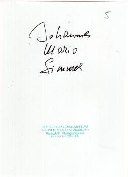 Simmel (†), Johannes Mario