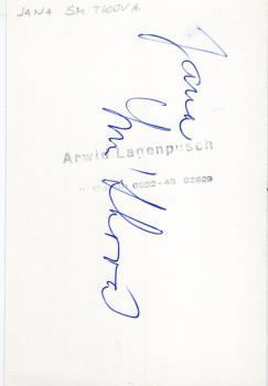 Smitkova, Jana - Opernsängerin aus Tschechien