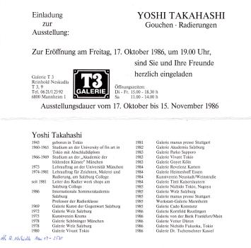 Takahashi (1943-1998), Yoshi - Maler