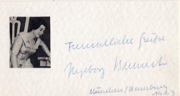 Bremert (†), Ingeborg - Sopranistin