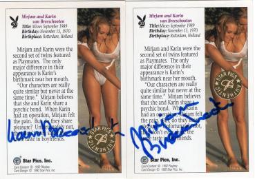 van Breeschooten, Mijan & Karin - US Playmates Zwillinge